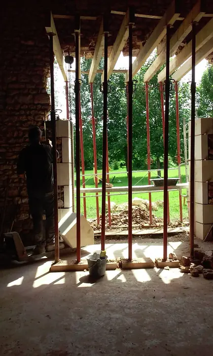 Grande ouverture en cours, vue de l'intérieur